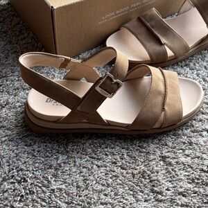 Dr. Scholl's Brown Adjustable Strap Comfort Sandals